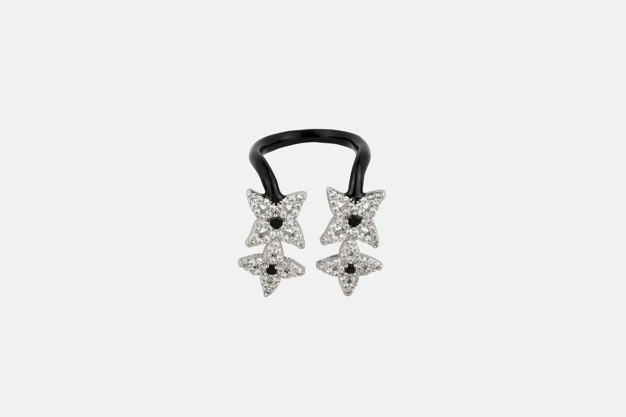 Drop Ring in Silver | Minimal Silver Ring | BASLIQ